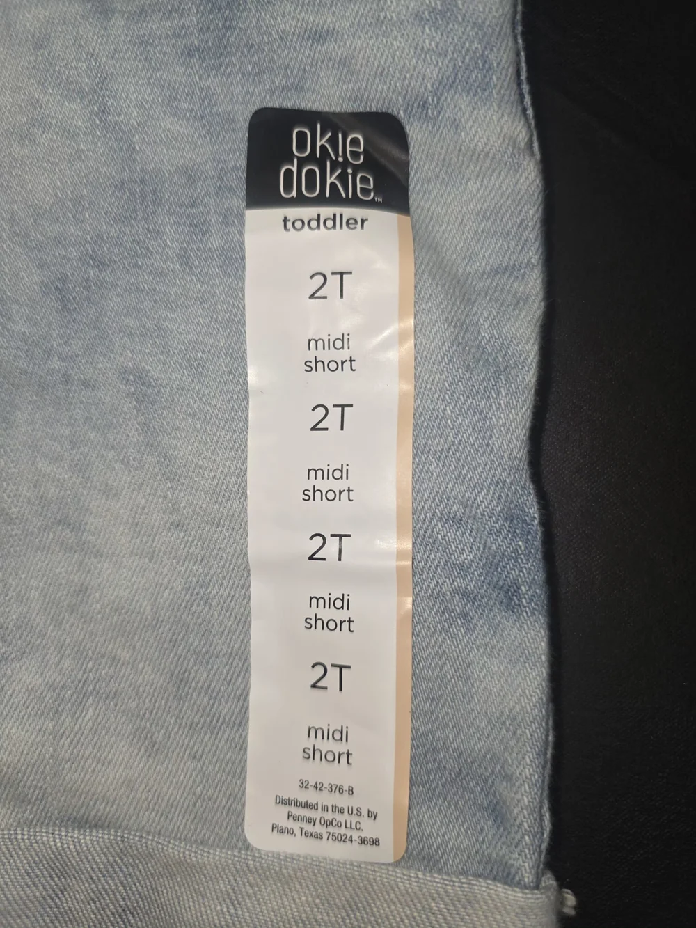 okie dokie Light Blue Denim Girls Shorts | Size 2T